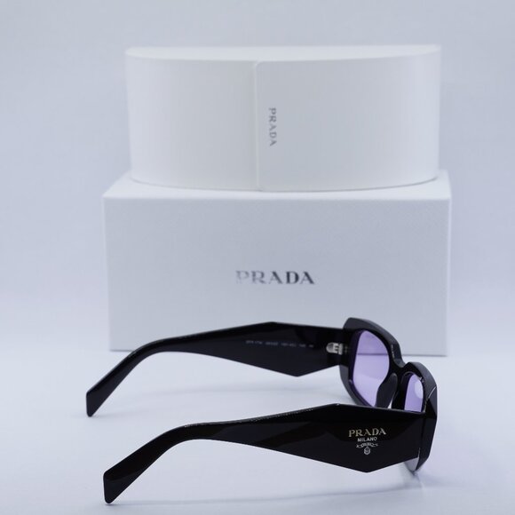 Final Price! Prada PR17WS 16K40J Black Violet Sunglasses - Picture 8 of 9